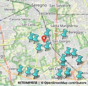 Mappa Via Spinelli, 20033 Desio MB, Italia (2.589)