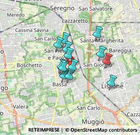 Mappa Via Spinelli, 20033 Desio MB, Italia (1.15077)