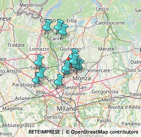 Mappa Via Spinelli, 20033 Desio MB, Italia (9.57538)