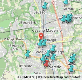 Mappa Via Piemonte, 20031 Cesano Maderno MB, Italia (2.62632)