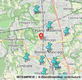 Mappa Via Piemonte, 20031 Cesano Maderno MB, Italia (2.73364)