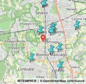 Mappa Via Piemonte, 20031 Cesano Maderno MB, Italia (1.90455)