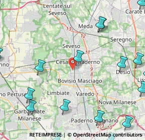 Mappa Via Piemonte, 20031 Cesano Maderno MB, Italia (6.8065)