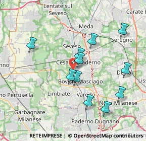 Mappa Via Piemonte, 20031 Cesano Maderno MB, Italia (3.64909)