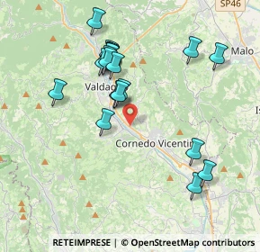 Mappa Via Fontanive, 36073 Cornedo Vicentino VI, Italia (3.7205)