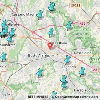Mappa Via Treviso, 21057 Olgiate Olona VA, Italia (6.8795)