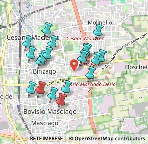 Mappa Via S. Domenico Savio, 20811 Cesano Maderno MB, Italia (0.818)