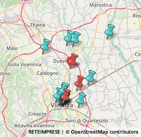 Mappa Via della Tecnica, 36031 Dueville VI, Italia (6.99)