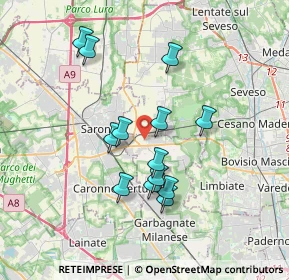 Mappa Via Galileo Galilei, 20033 Solaro MI, Italia (3.18769)