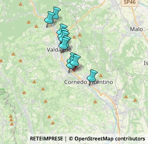 Mappa Via Giacomo Zanella, 36073 Cornedo Vicentino VI, Italia (2.61636)