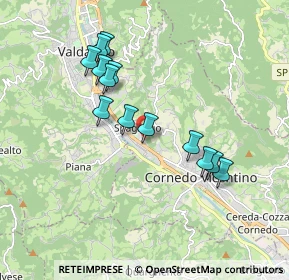 Mappa Via Giacomo Zanella, 36073 Cornedo Vicentino VI, Italia (1.67154)