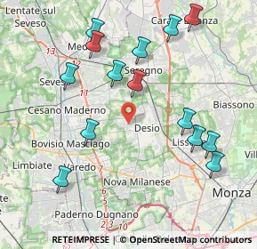 Mappa Via Carlo Marx, 20832 Desio MB, Italia (4.365)