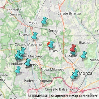 Mappa Via Carlo Marx, 20832 Desio MB, Italia (5.09176)