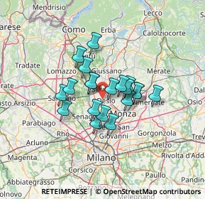 Mappa Via Carlo Marx, 20832 Desio MB, Italia (9.045)