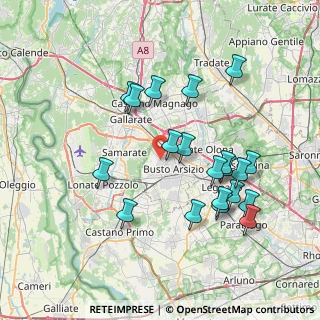 Mappa Via Eugenio Filippini, 21052 Busto Arsizio VA, Italia (7.5105)