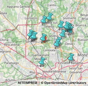 Mappa Via della Polveriera, 20033 Solaro MI, Italia (6.46176)