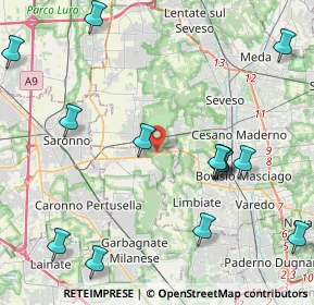 Mappa Via della Polveriera, 20033 Solaro MI, Italia (6.284)