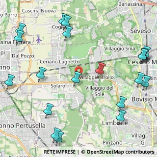 Mappa Via della Polveriera, 20033 Solaro MI, Italia (3.038)