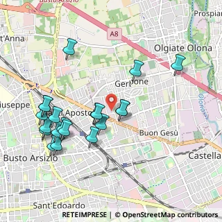 Mappa Via Mantova, 21057 Olgiate Olona VA, Italia (1.031)