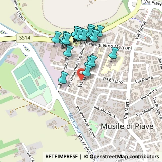 Mappa Via Vincenzo Bellini, 30024 Musile di Piave VE, Italia (0.23077)