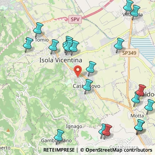 Mappa Via Grumo, 36033 Isola vicentina VI, Italia (2.9315)