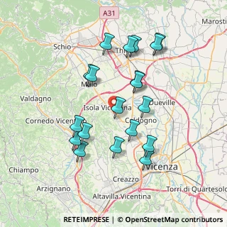 Mappa Via Grumo, 36033 Isola vicentina VI, Italia (7.03053)