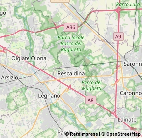 Mappa 20027 Rescaldina MI, Italia (4.7685)