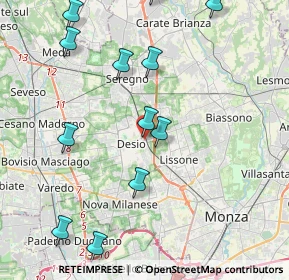 Mappa Via Tagliabue, 20033 Desio MB, Italia (5.37786)