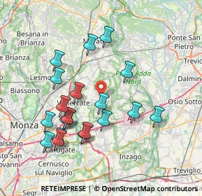 Mappa Piazza Primo Levi, 20882 Bellusco MB, Italia (7.5105)