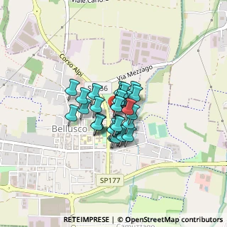 Mappa Piazza Primo Levi, 20882 Bellusco MB, Italia (0.21379)
