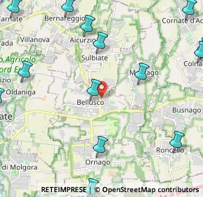 Mappa Piazza Primo Levi, 20882 Bellusco MB, Italia (3.075)