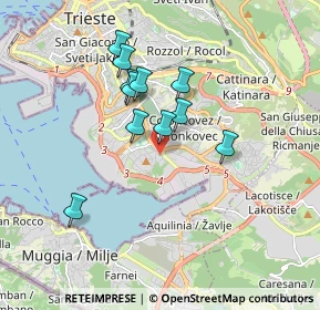 Mappa Via Antonio Pigafetta, 34147 Trieste TS, Italia (1.45909)