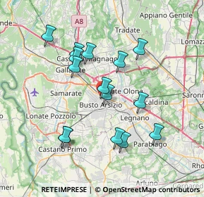 Mappa Via Pietro Verri, 21052 Busto Arsizio VA, Italia (6.804)