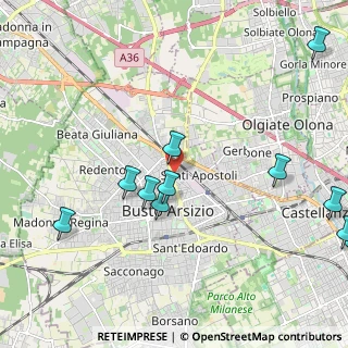 Mappa Via Pietro Verri, 21052 Busto Arsizio VA, Italia (2.58182)