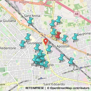 Mappa Via Pietro Verri, 21052 Busto Arsizio VA, Italia (0.9415)