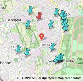 Mappa Via Emilia, 20853 Biassono MB, Italia (1.1425)