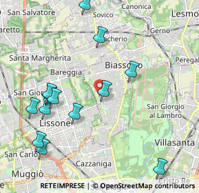 Mappa Via Emilia, 20853 Biassono MB, Italia (2.32308)