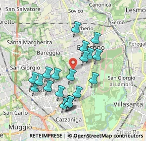 Mappa Via Emilia, 20853 Biassono MB, Italia (1.6705)