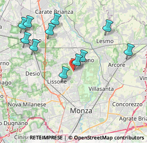 Mappa Via Emilia, 20853 Biassono MB, Italia (4.22182)