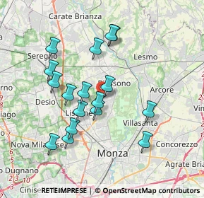 Mappa Via Emilia, 20853 Biassono MB, Italia (3.40824)