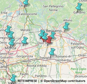 Mappa Via Daniele Manin, 24046 Osio Sotto BG, Italia (17.58692)