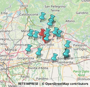 Mappa Via Daniele Manin, 24046 Osio Sotto BG, Italia (11.29278)