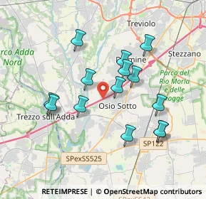 Mappa Via Daniele Manin, 24046 Osio Sotto BG, Italia (3.35429)