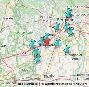 Mappa Via Daniele Manin, 24046 Osio Sotto BG, Italia (6.59714)