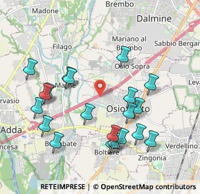 Mappa Via Daniele Manin, 24046 Osio Sotto BG, Italia (2.0345)