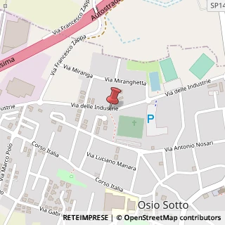 Mappa Via delle Industrie, 2, 24046 Osio Sotto, Bergamo (Lombardia)