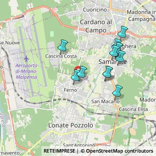 Mappa Via Giacomo Matteotti, 21010 Ferno VA, Italia (1.83917)