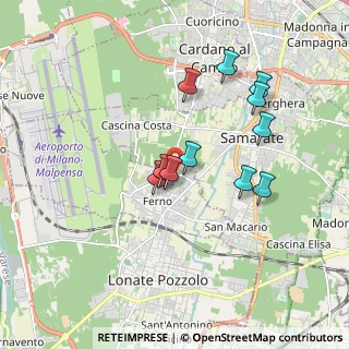 Mappa Via Giacomo Matteotti, 21010 Ferno VA, Italia (1.56455)