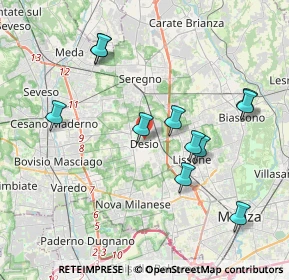 Mappa Corso Italia, 20832 Desio MB, Italia (3.90636)