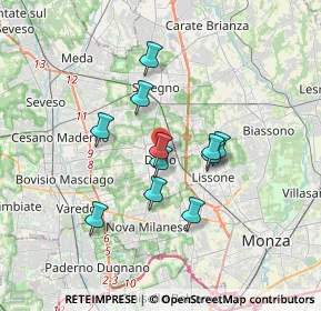 Mappa Corso Italia, 20832 Desio MB, Italia (2.74909)